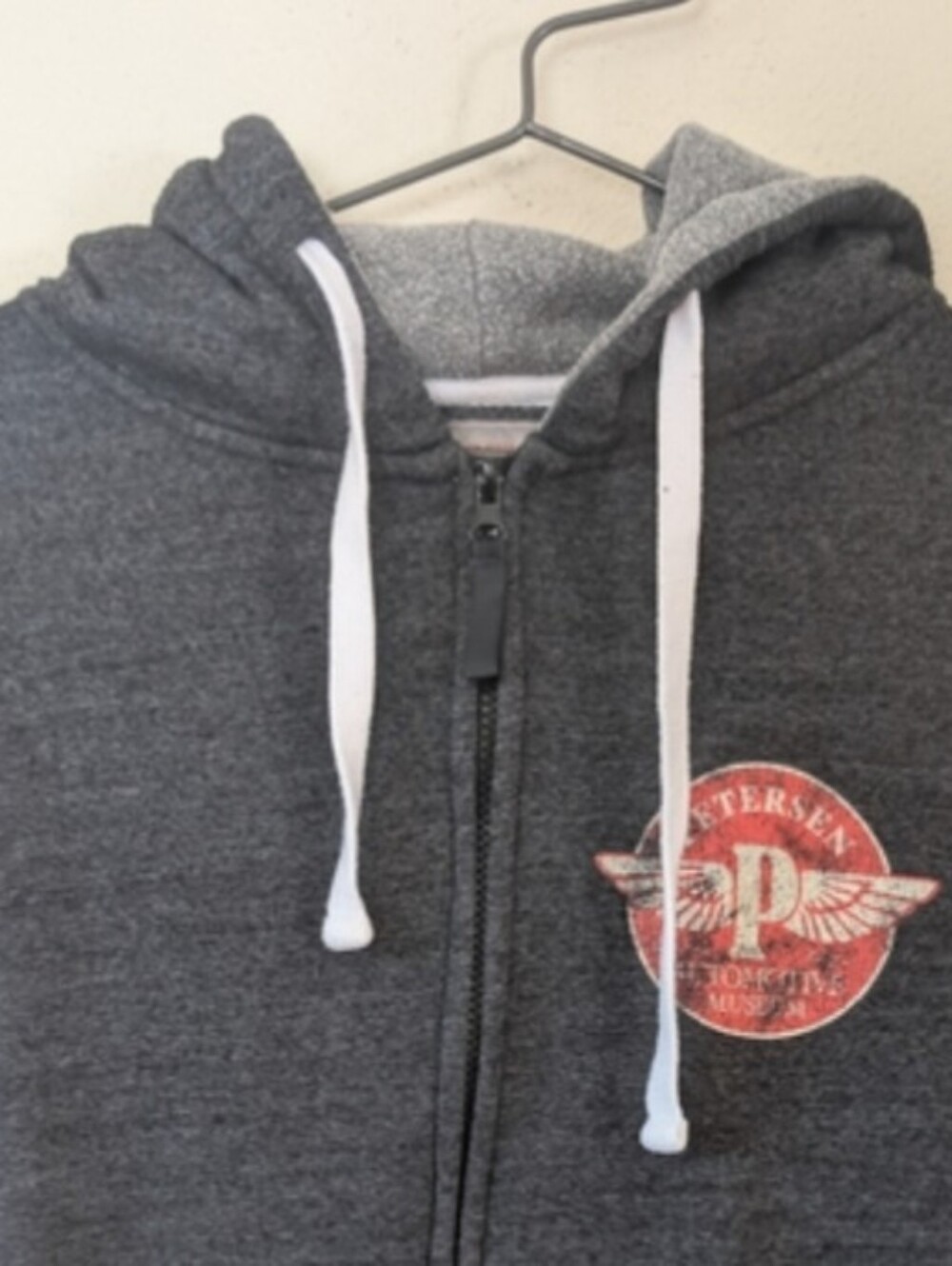 Men's Two-Tone Charcoal Grey Zip Hoodie M